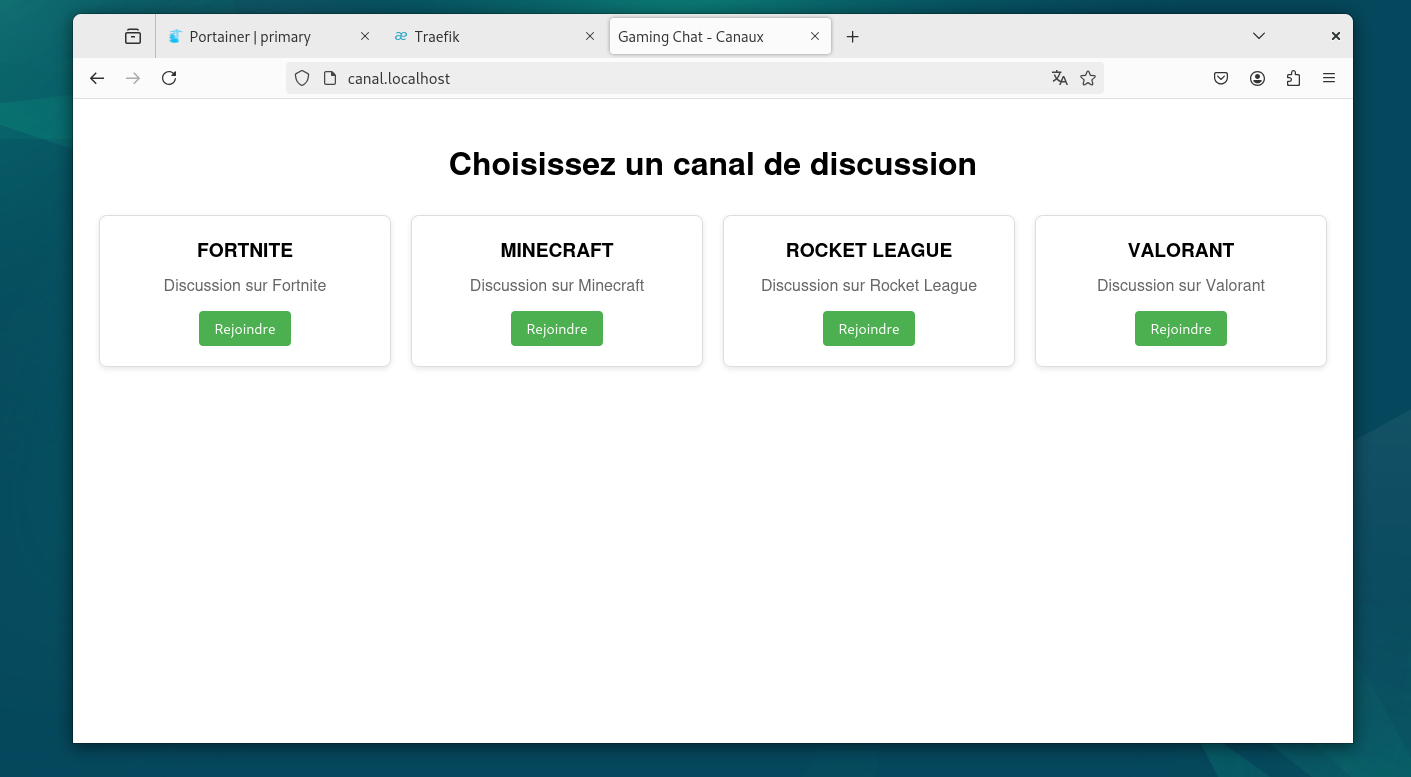 Application deployé